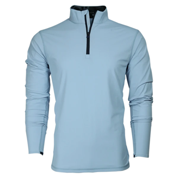Tate Mockneck Quarter-Zip (Wolf Blue) 3 Tate Mockneck Quarter-Zip (Wolf Blue)