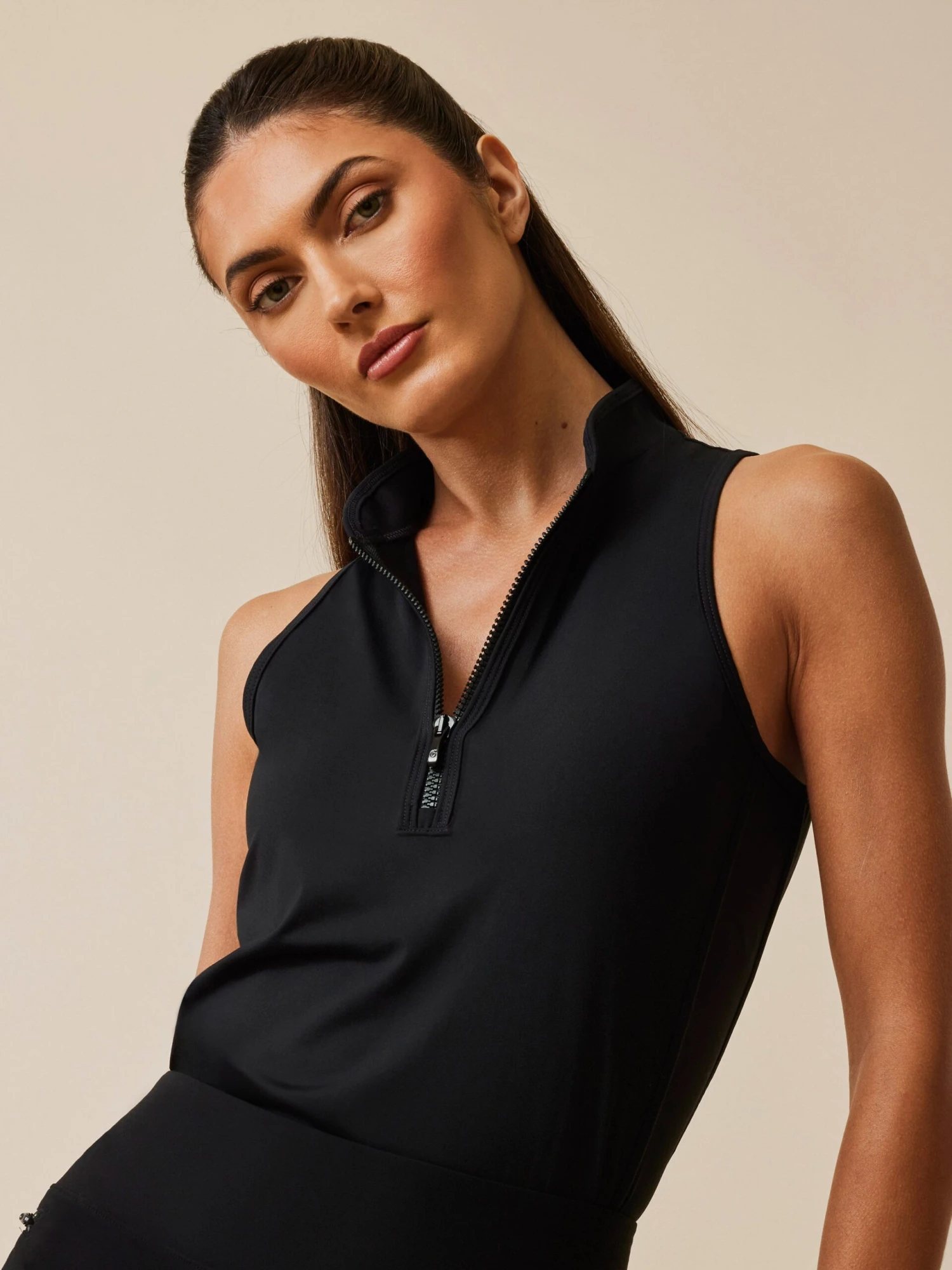 Sleeveless Vesta Mock Neck Top 7 Sleeveless Vesta Mock Neck Top - Image 5