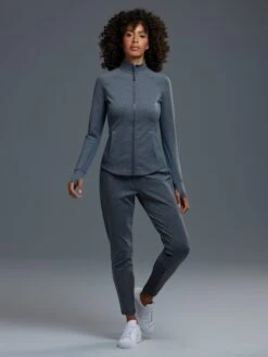 Sequoia Melange Full Zip Jacket -Greyson Sales Store LFA22O53M 51 298