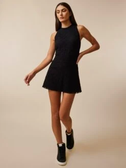 Wolf Links Lace Mock Neck Top 9 Wolf Links Lace Mock Neck Top -Greyson Sales Store LFA23K31 001 2086 FULL