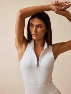 Sleeveless Vesta Mock Neck Top 27 Sleeveless Vesta Mock Neck Top -Greyson Sales Store LSP23K12 100 1097 DETAIL