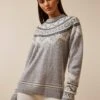 Fair Isle Crewneck Sweater -Greyson Sales Store LSP24S45 537 0071 FRONT